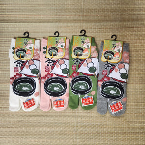 Tabi Socks - Matcha and Dango mochi - Pac West Kimono