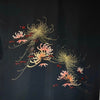 Vintage Traditional Haori Coat - Black chrysanthemum print - Pac West Kimono