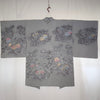 Vintage Traditional Haori Coat - grey green - Pac West Kimono