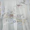 Vintage Traditional Haori Coat - Light blue - grey with flowers - Pac West Kimono
