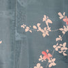 Vintage Traditional komon Kimono - Blue with floral design - Pac West Kimono