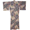 Vintage Traditional komon Kimono - multi - colour floral design - Pac West Kimono