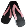Women's Wooden Geta Sandals - Pink thong size 8 - 9 - Pac West Kimono