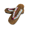 Women's Wooden Geta Sandals - white - Pac West Kimono