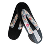 Women's Wooden Geta Sandals - White and Blue floral print - Pac West Kimono