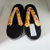 Women's Wooden Geta Sandals - Yellow floral print - Pac West Kimono