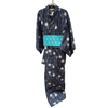 Women's Yukata - black and blue - Pac West Kimono