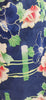 Women's Yukata - dark blue with flowers and vines - Pac West Kimono