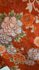 Women's Yukata - reddish orange with floral print - Pac West Kimono