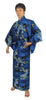 Yukata Unisex Cotton - Navy dragon - Pac West Kimono