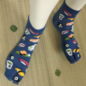 2 Toe Tabi Socks - Sushi - Pac West Kimono