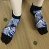 2 Toe Tabi Socks - Waves - Pac West Kimono