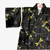 Boys 2pc Jinbei - Black with dragonfly print - Pac West Kimono