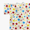 Boys 2pc Jinbei - Red, blue and yellow star print - Pac West Kimono