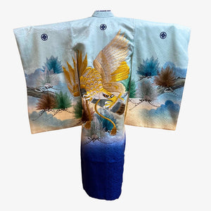 Boys kimono vintage - Blue with gold eagle - Pac West Kimono