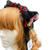 Cat ear headband - Black and red - Pac West Kimono