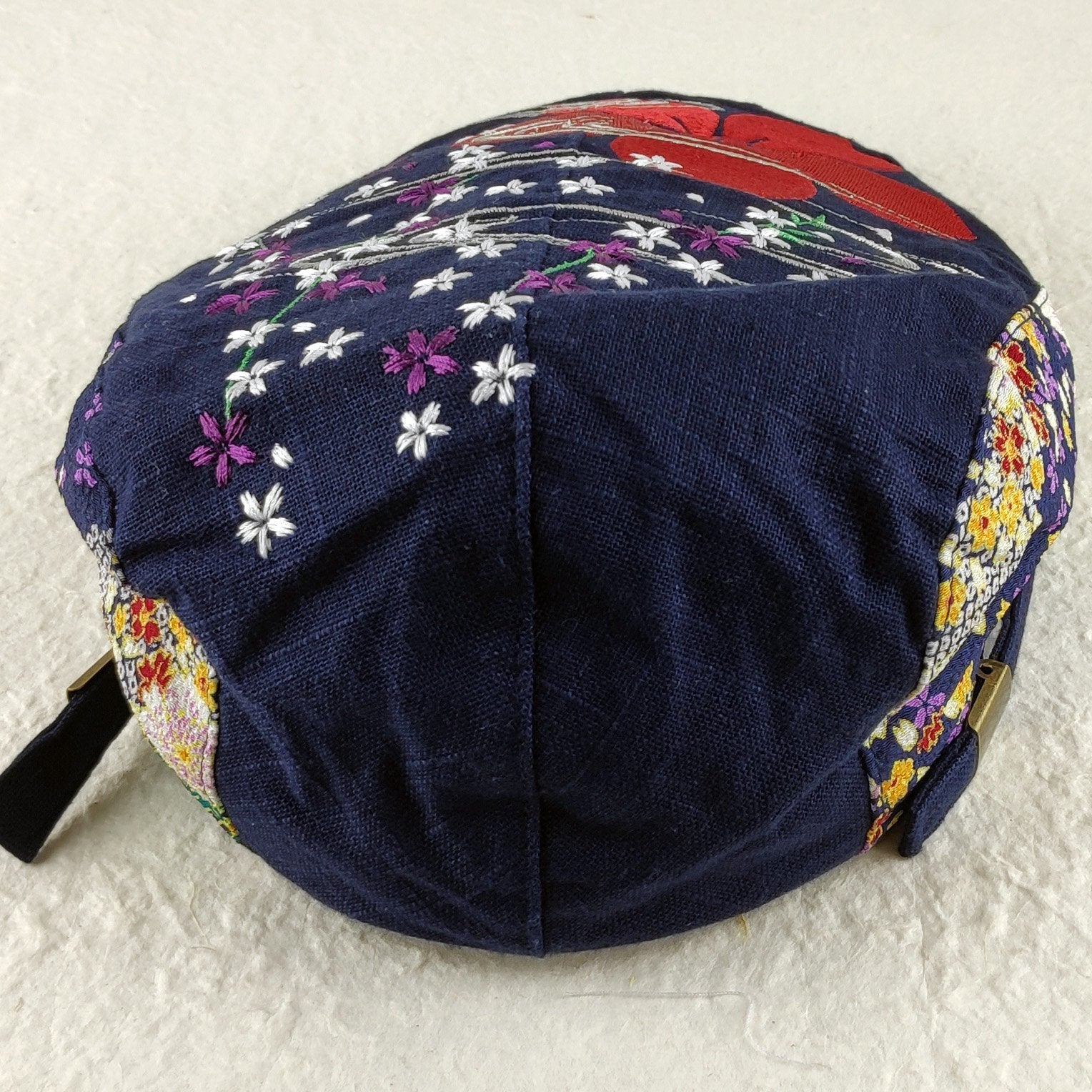 Embroidered Sakura Cherry Blossom Beret Hat– Pac West Kimono