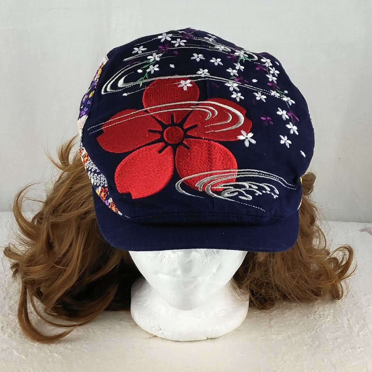 Embroidered Sakura Cherry Blossom Beret Hat– Pac West Kimono