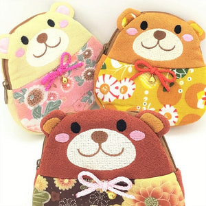 Cute Bear Zippered Pouch - Pac West Kimono