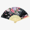 Fan (sensu) - Floral design in black - Pac West Kimono