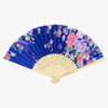 Fan (sensu) - Floral design in blue - Pac West Kimono