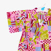 Girls 2pc Jinbei - patch work pattern - Pac West Kimono