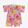 Girls 2pc Jinbei - patch work pattern - Pac West Kimono