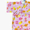 Girls 2pc Jinbei - Pink with animal print - Pac West Kimono