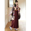Girls/Women's Hakama Skirt - Wine Red - Pac West Kimono
