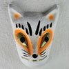 Hand Painted Kitsune Fox Mask - White - Pac West Kimono