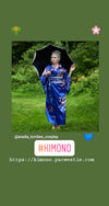 Satin Kimono Dress - Wine Red - Pac West Kimono