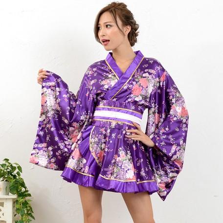 purple japanese dress Japanese Lady Traditional Kimono Dress Cosplay Photography Stage Costumes