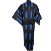 Mens Cotton Yukata - Black and Blue Arrows - Pac West Kimono