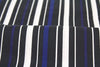 Mens Cotton Yukata - Black, blue and white lines - Pac West Kimono