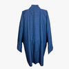 Mens Reversible Vintage Haori Coat - Blue with wave design - Pac West Kimono