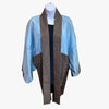 Mens Reversible Vintage Haori Coat - Light blue and brown with tiger and dragon design - Pac West Kimono
