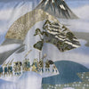 Mens Vintage Haori Coat - Mt.Fuji and castles - Pac West Kimono