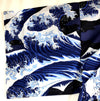 Mens Cotton Yukata - Blue Waves - Pac West Kimono