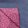 Reversible Chirimen crepe fabric Furoshiki cloth 17'x17' - Pac West Kimono