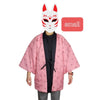 Reversible Traditional Warm Hanten Coat - Nezuko Demon Slayer - Pac West Kimono