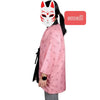 Reversible Traditional Warm Hanten Coat - Nezuko Demon Slayer - Pac West Kimono