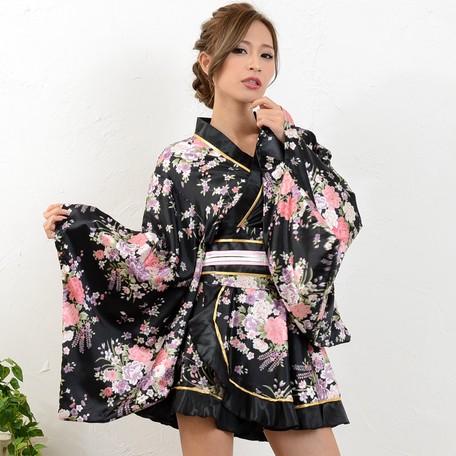 Satin Kimono Dress