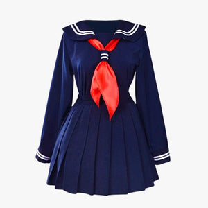 School Girl Uniform - Long Sleeve Navy - Pac West Kimono
