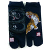 2 Toe Tabi Socks - Dragon and Tiger - Pac West Kimono