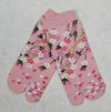 Split Toe Tabi Socks - Sakura Cherry Blossoms Small 6-9 - Pac West Kimono