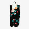 Tabi Socks - Checkered print with sakura - Pac West Kimono