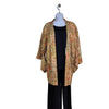 Vintage Traditional Haori Coat - Shibori Brown & Orange - Pac West Kimono