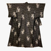 Vintage Traditional Homongi Kimono - Dark grey with butterfly design - Pac West Kimono