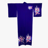 Vintage Traditional Homongi Kimono - Royal purple with floral designs - Pac West Kimono