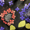 Women's Yukata - Black with purple and pink lacecap hydrangea print - Pac West Kimono
